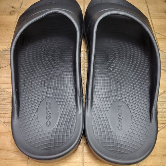 Oofos Ooahh Men's Size 14 Shoes Black Slides Comfort Orthopedic Recovery Sandals - Picture 5 of 8